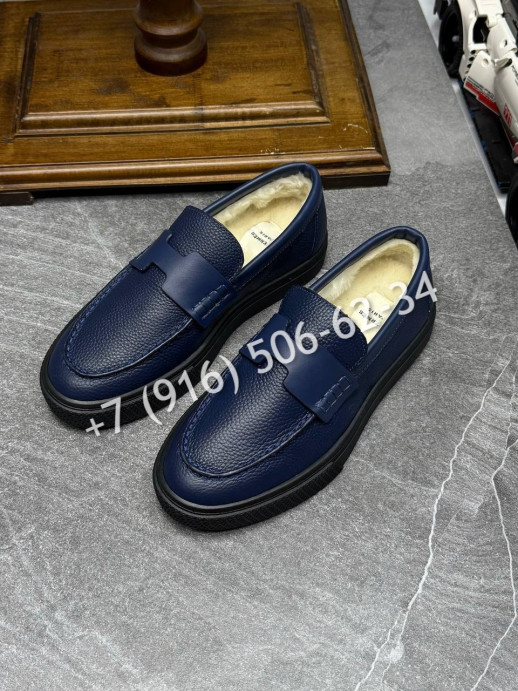 Лоферы Hermes на меху 16243 3