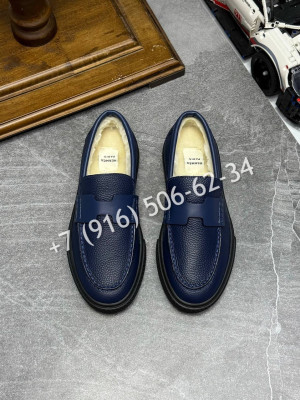 Лоферы Hermes на меху 16243 3