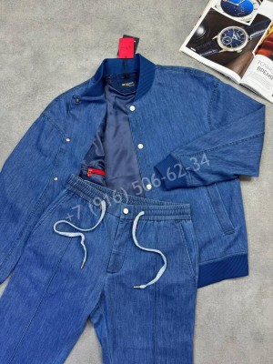 Прогулочный костюм KITON из денима 33846