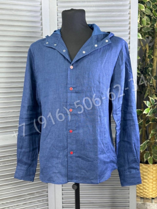 Рубашка из льна KITON 27341