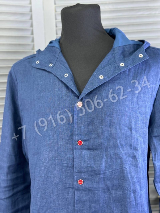 Рубашка из льна KITON 27341