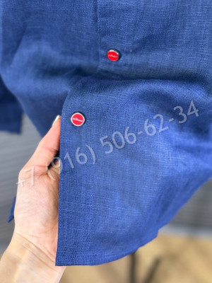 Рубашка из льна KITON 27341
