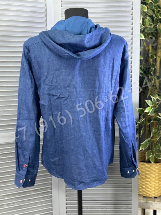 Рубашка из льна KITON 27341