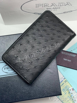 Кошелек Prada из кожи страуса 9984