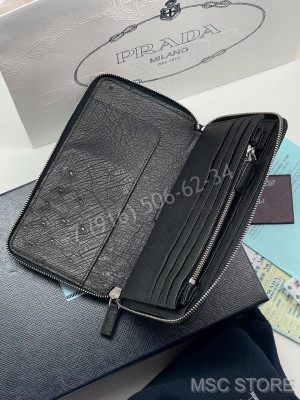 Кошелек Prada из кожи страуса 9984