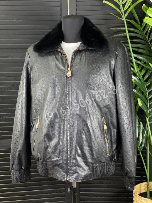 Кожаная куртка из кожи страуса Billionaire 7771