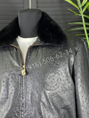 Кожаная куртка из кожи страуса Billionaire 7771