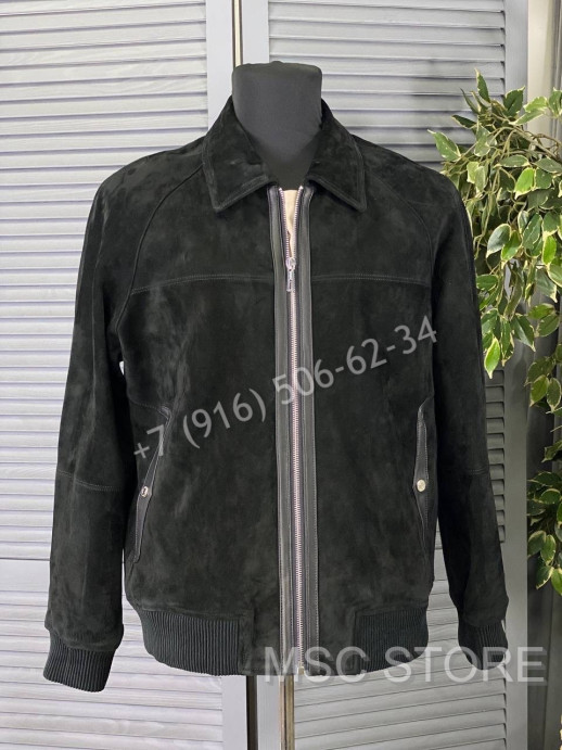 Замшевая куртка Hermes 8606