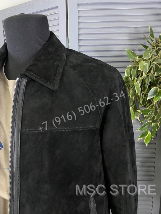 Замшевая куртка Hermes 8606