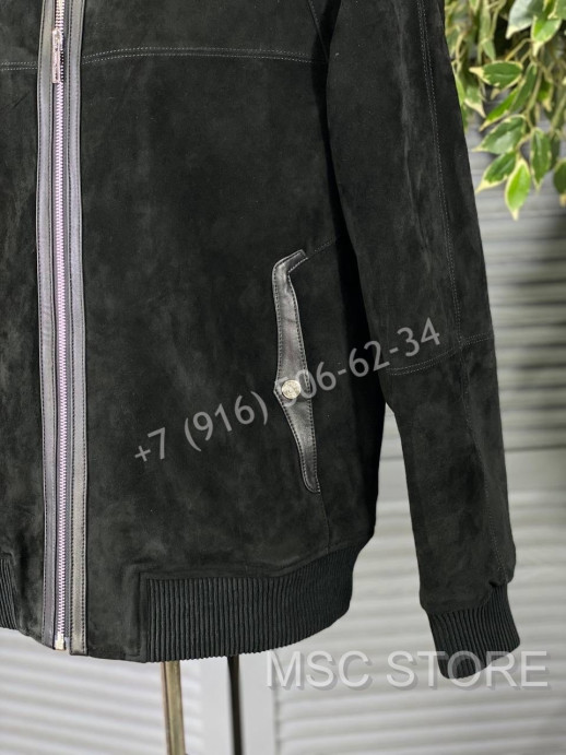 Замшевая куртка Hermes 8606