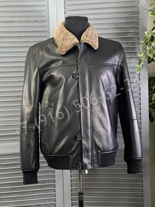 Кожаная куртка Brunello Cucinelli 19567