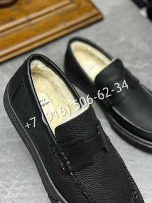 Лоферы Hermes на меху 16243 3 1