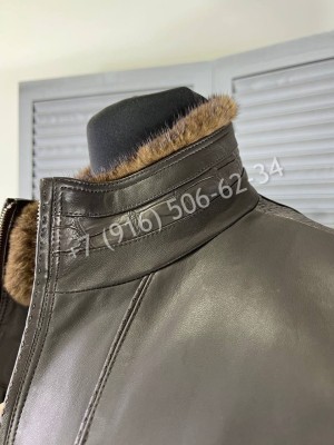 Кожаная куртка Stefano Ricci со вставками кожи крокодила 5440