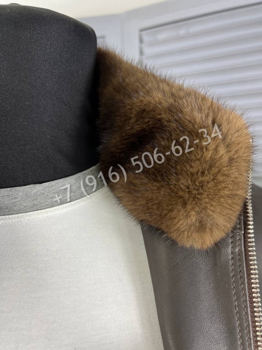 Кожаная куртка Stefano Ricci со вставками кожи крокодила 5440