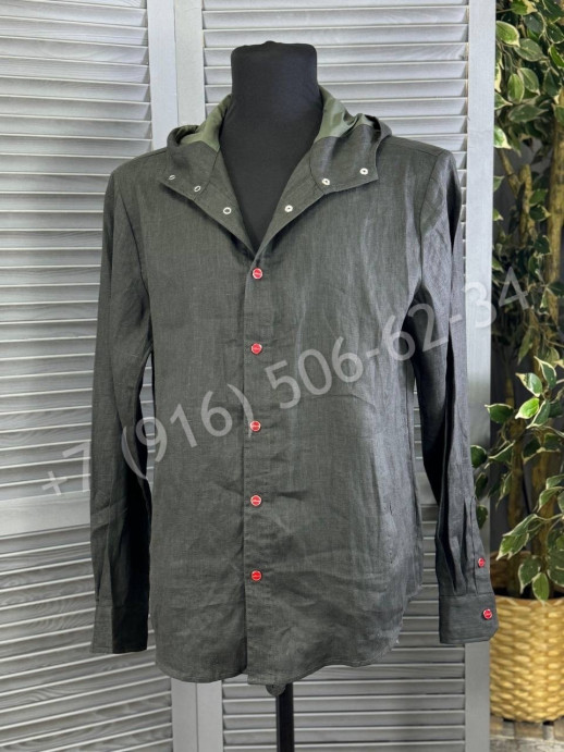 Рубашка из льна KITON 27342