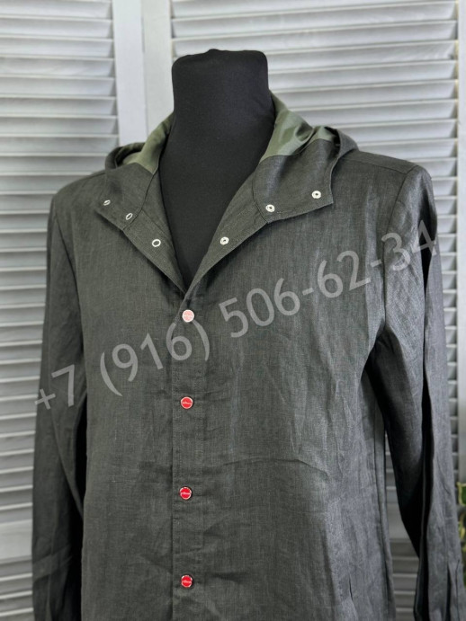 Рубашка из льна KITON 27342