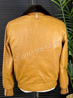 Кожаная куртка из кожи страуса Billionaire 7772