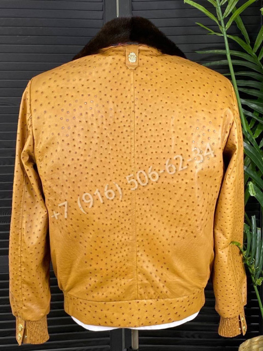 Кожаная куртка из кожи страуса Billionaire 7772