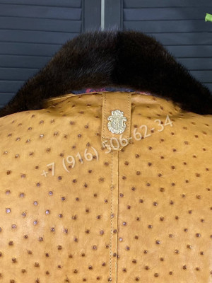 Кожаная куртка из кожи страуса Billionaire 7772