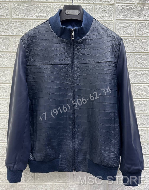 Кожаная куртка с крокодилом Loro Piana 9317