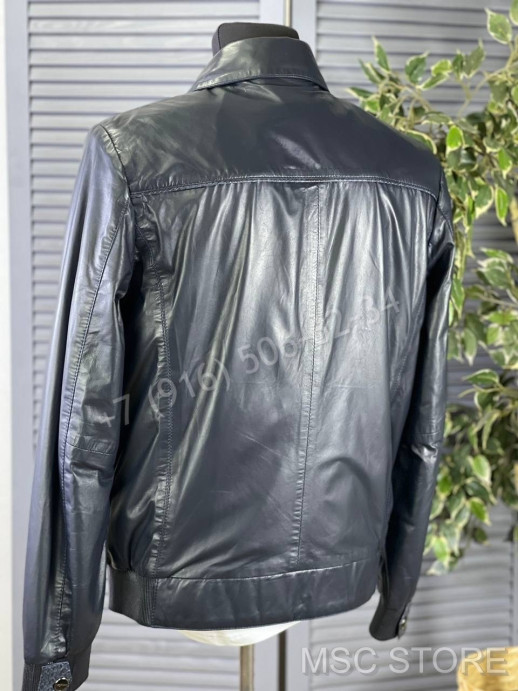 Кожаная куртка KITON со вставками кожи питона 9627