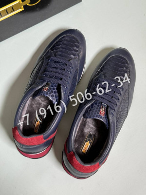 Кроссовки ZILLI из кожи питона на меху 22175 1