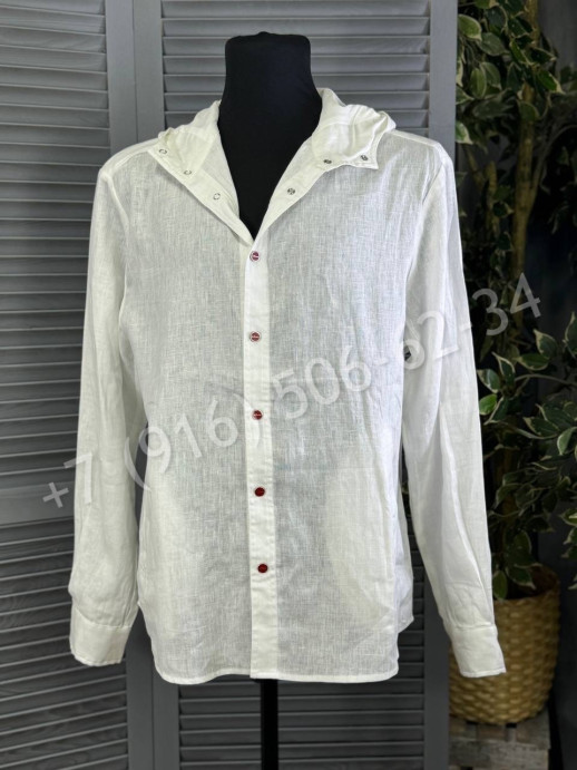 Рубашка из льна KITON 27343