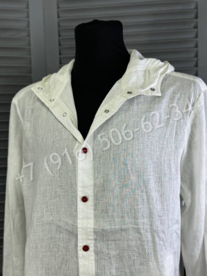 Рубашка из льна KITON 27343