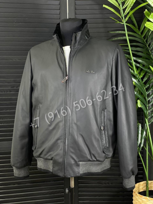 Кожаная куртка на меху Loro Piana 7773