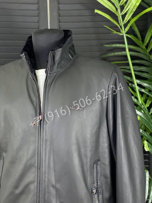 Кожаная куртка на меху Loro Piana 7773