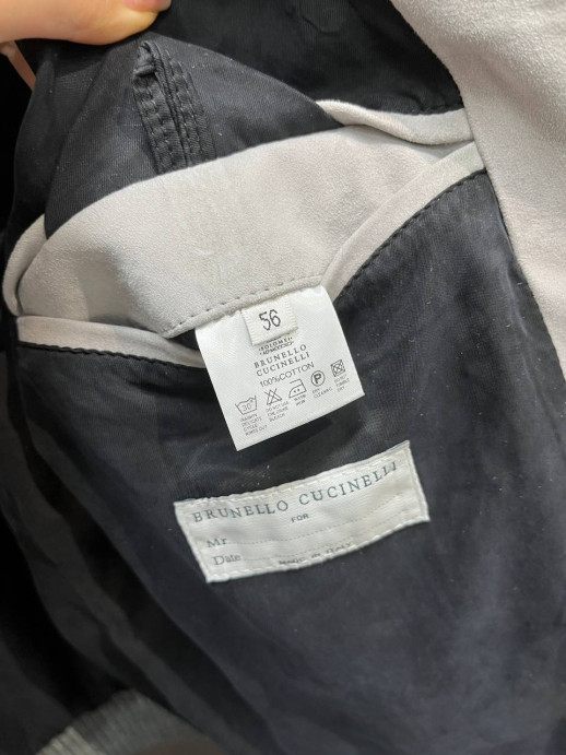 Куртка замшевая комбинированная Brunello Cucinelli 28503 1