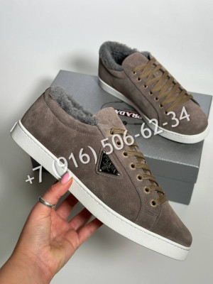 Кеды Prada на меху 13100 1