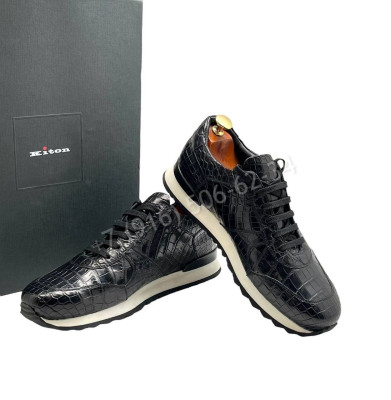 Кроссовки из кожи крокодила  KITON 12149
