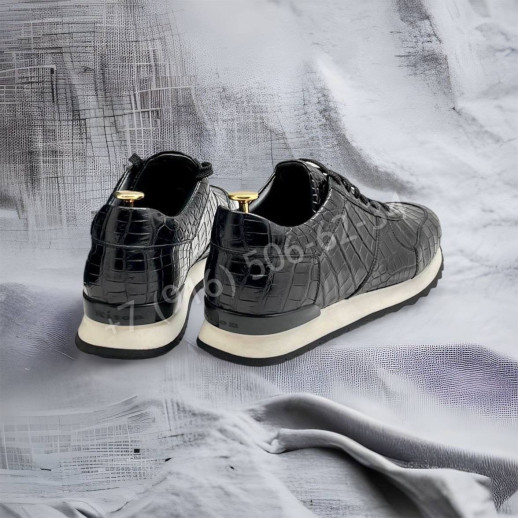 Кроссовки из кожи крокодила  KITON 12149