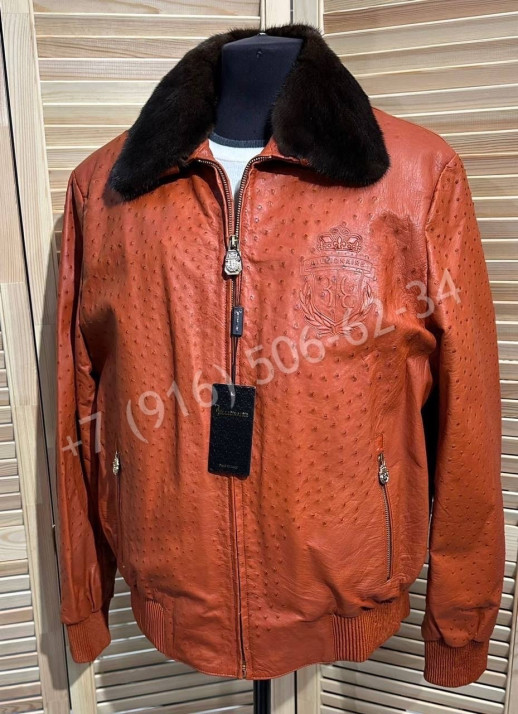 Кожаная куртка из кожи страуса Billionaire 22370