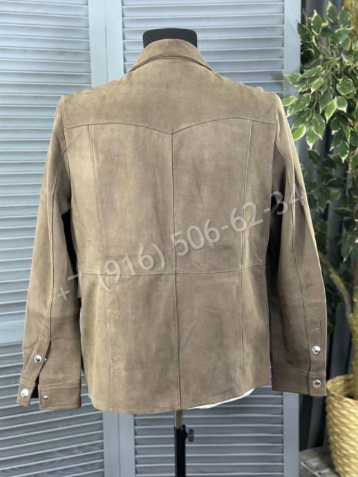 Замшевая куртка-рубашка Brunello Cucinelli 15651