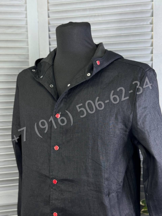 Рубашка из льна KITON 27344