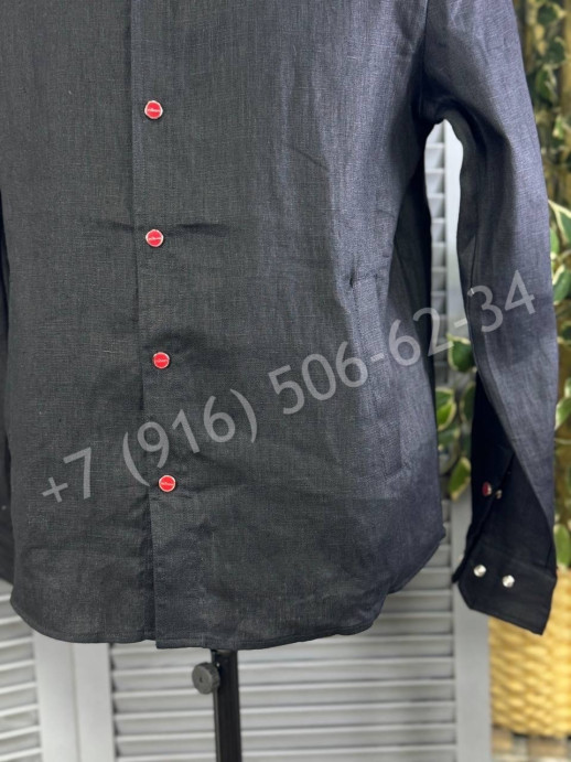 Рубашка из льна KITON 27344
