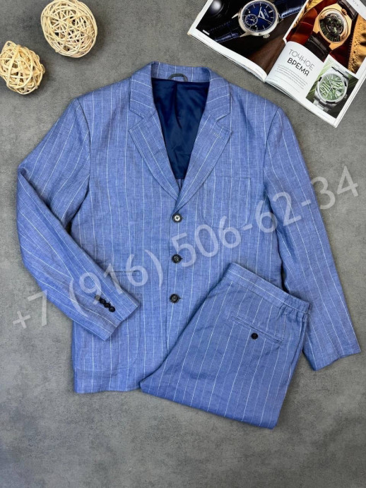 Прогулочный костюм из льна Brunello Cucinelli 30846