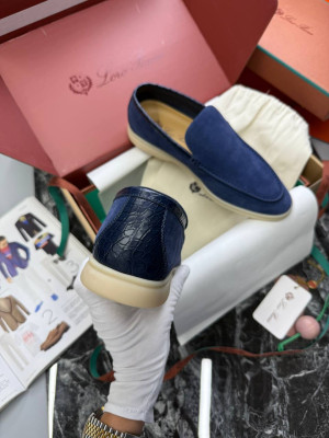 Лоферы Loro Piana со вставкам 5509