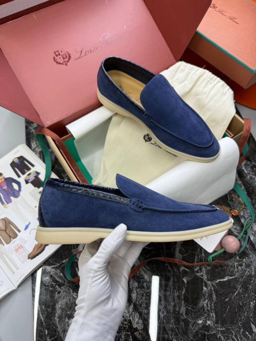 Лоферы Loro Piana со вставкам 5509