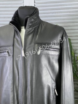 Кожаная куртка Stefano Ricci со вставками кожи крокодила 5443