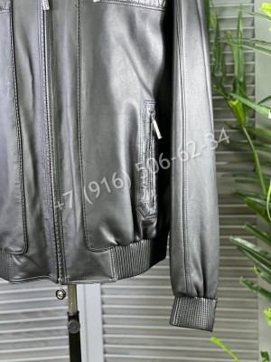 Кожаная куртка Stefano Ricci со вставками кожи крокодила 5443