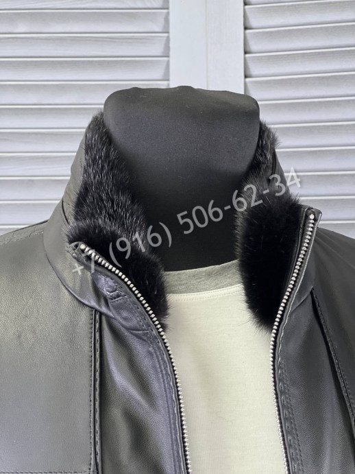 Кожаная куртка Stefano Ricci со вставками кожи крокодила 5443