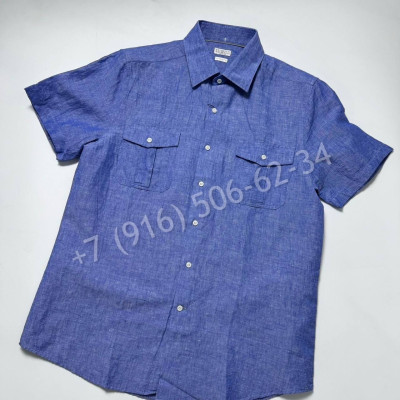 Рубашка из льна Brunello Cucinelli 27546