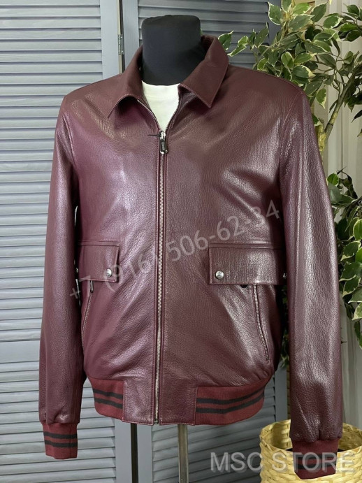 Кожаная куртка Hermes 9630