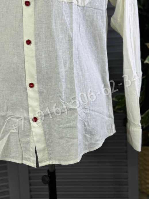 Рубашка из льна KITON 27346
