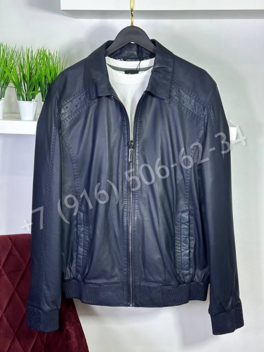 Кожаная куртка Stefano Ricci со вставками  кожи страуса 30247