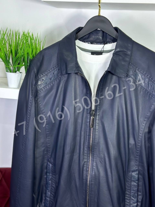 Кожаная куртка Stefano Ricci со вставками  кожи страуса 30247