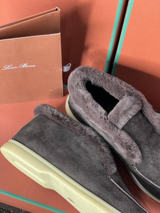 Лоферы Loro Piana на меху 17091 11